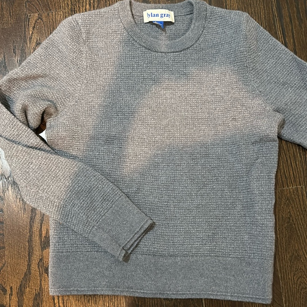 New Dylan Gray waffle knitSweater for Boys Size L